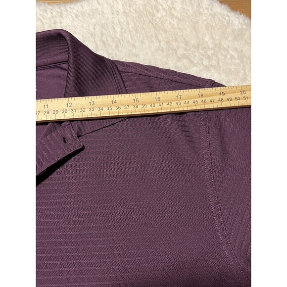PGA TOUR Mens Golf Shirt Short Sleeve Polo Purple Size Medium - Picture 6 of 9